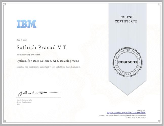 Python for Data Science, AI & Development - IBM